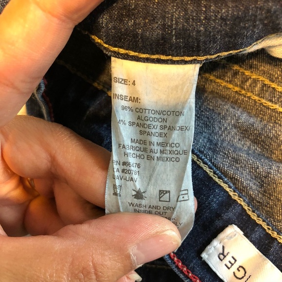 90s TOMMY HILFIGER BOOT CUT JEANS DARK BLUE BLAST - Picture 5 of 8